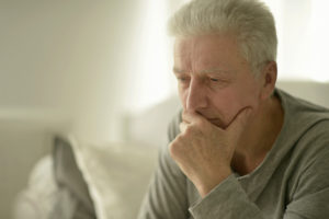 older man struggles with addiction