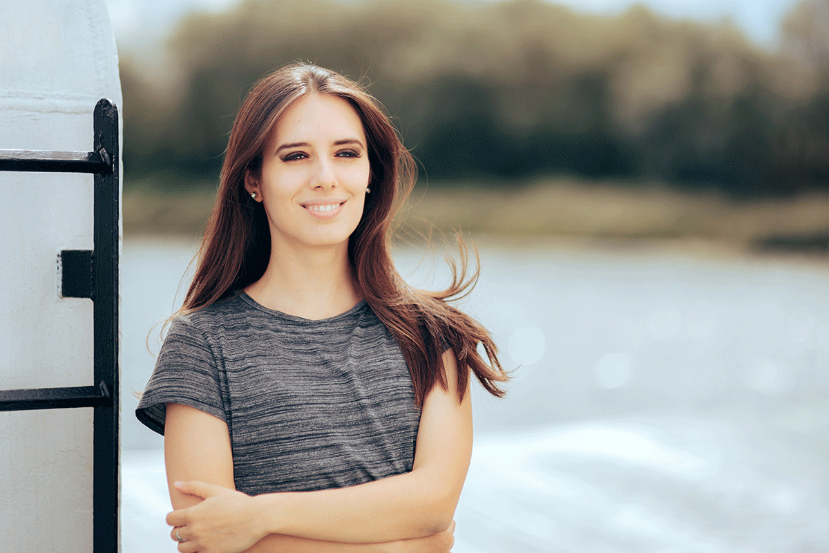A woman in a transitional living program