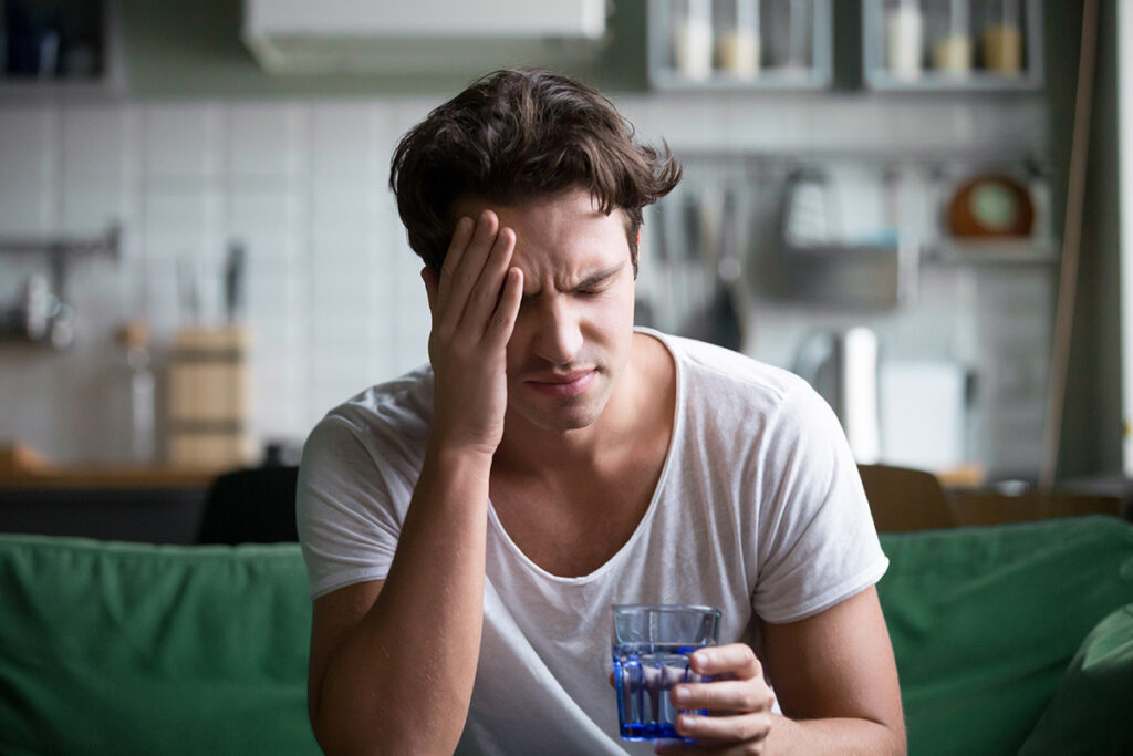 A man experiencing Adderall addiction symptoms