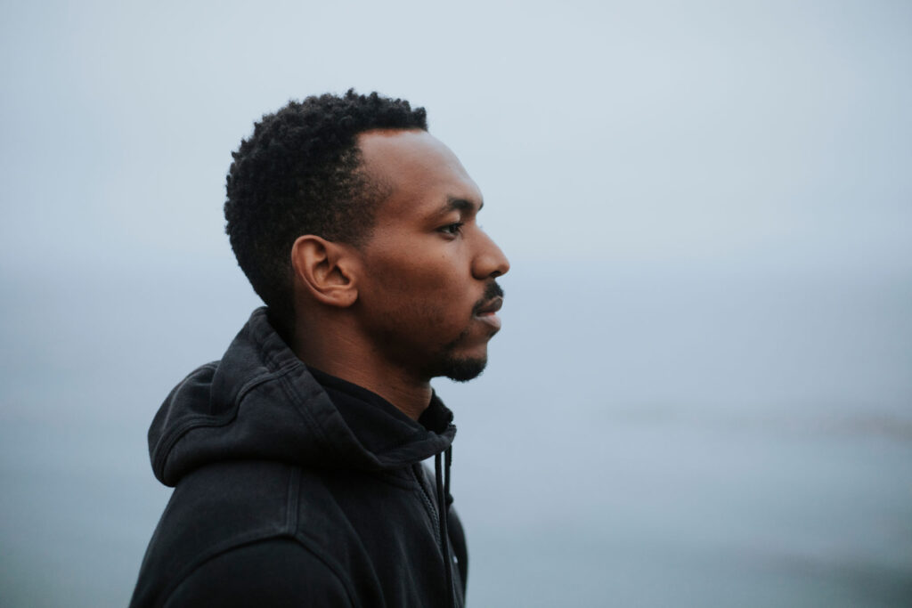Person thinking about cocaine washout syndrome